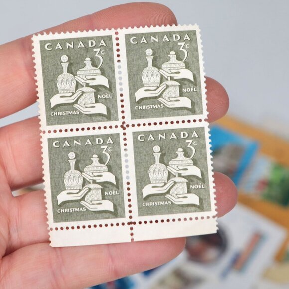 Vintage Postage Stamp Collection Canada US Germany Denmark Italy USA Collectable - Picture 4 of 15